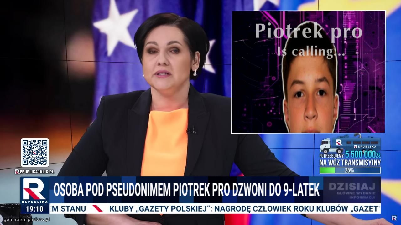 Osoba pod pseudonimem Piotrek pro dzwoni do 9-latek