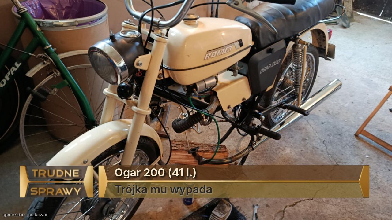 Ogar 200 (41 l.)
Trójka mu wypada