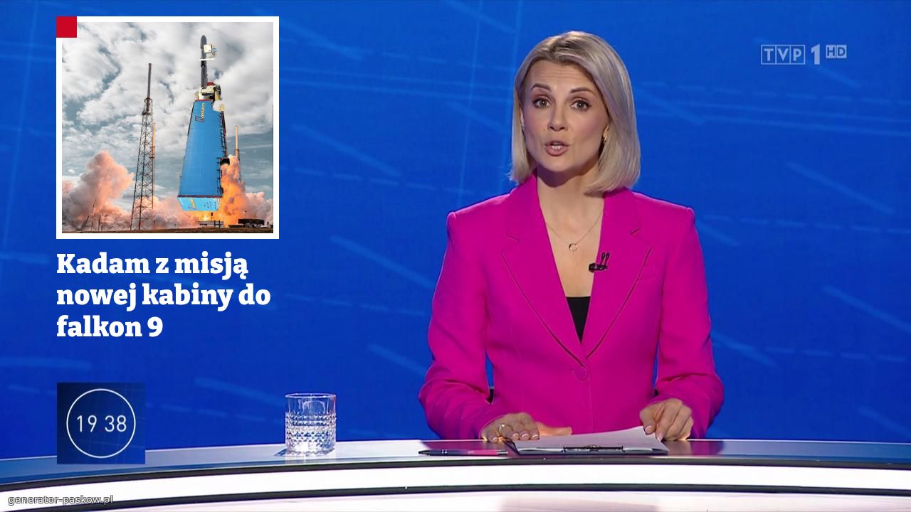 Kadam z misją nowej kabiny do falkon 9
