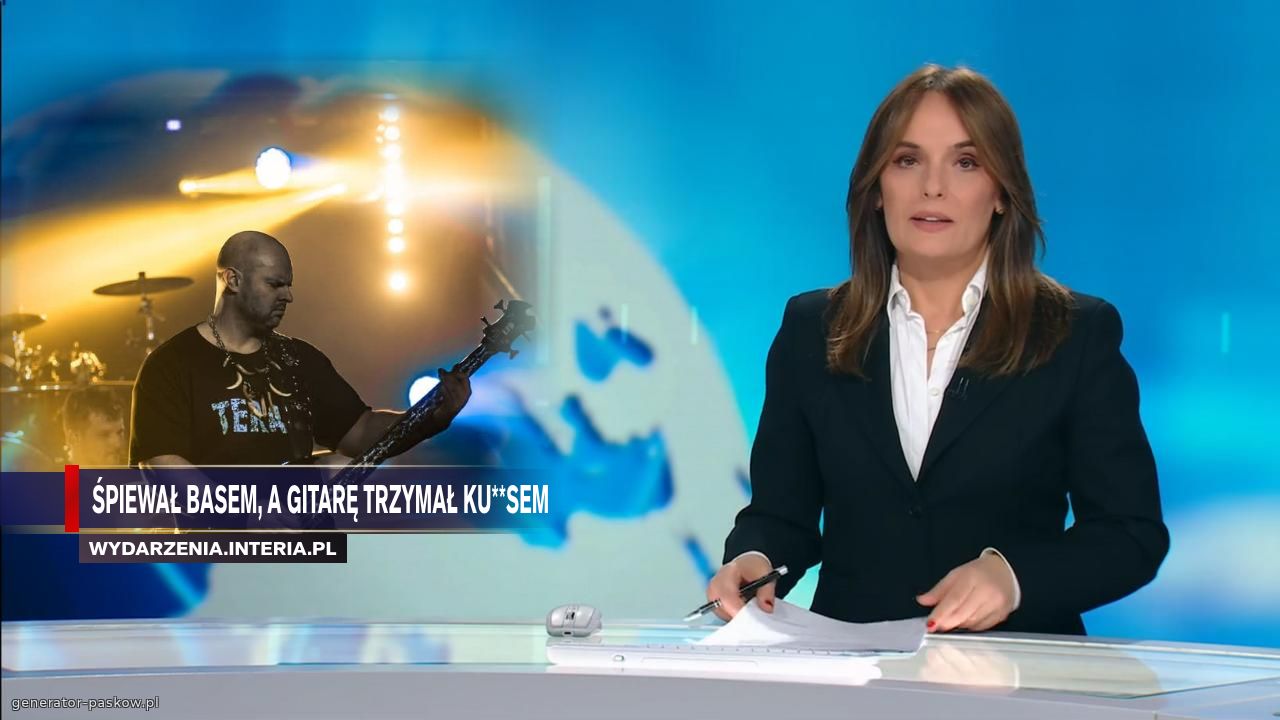 Śpiewał basem, a gitarę trzymał ku**sem