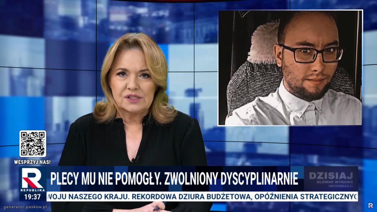 Plecy mu nie pomogły. Zwolniony dyscyplinarnie 