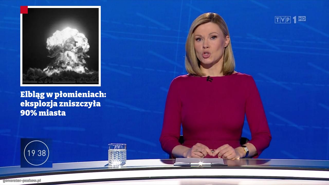 Elbląg w płomieniach: eksplozja zniszczyła 90% miasta