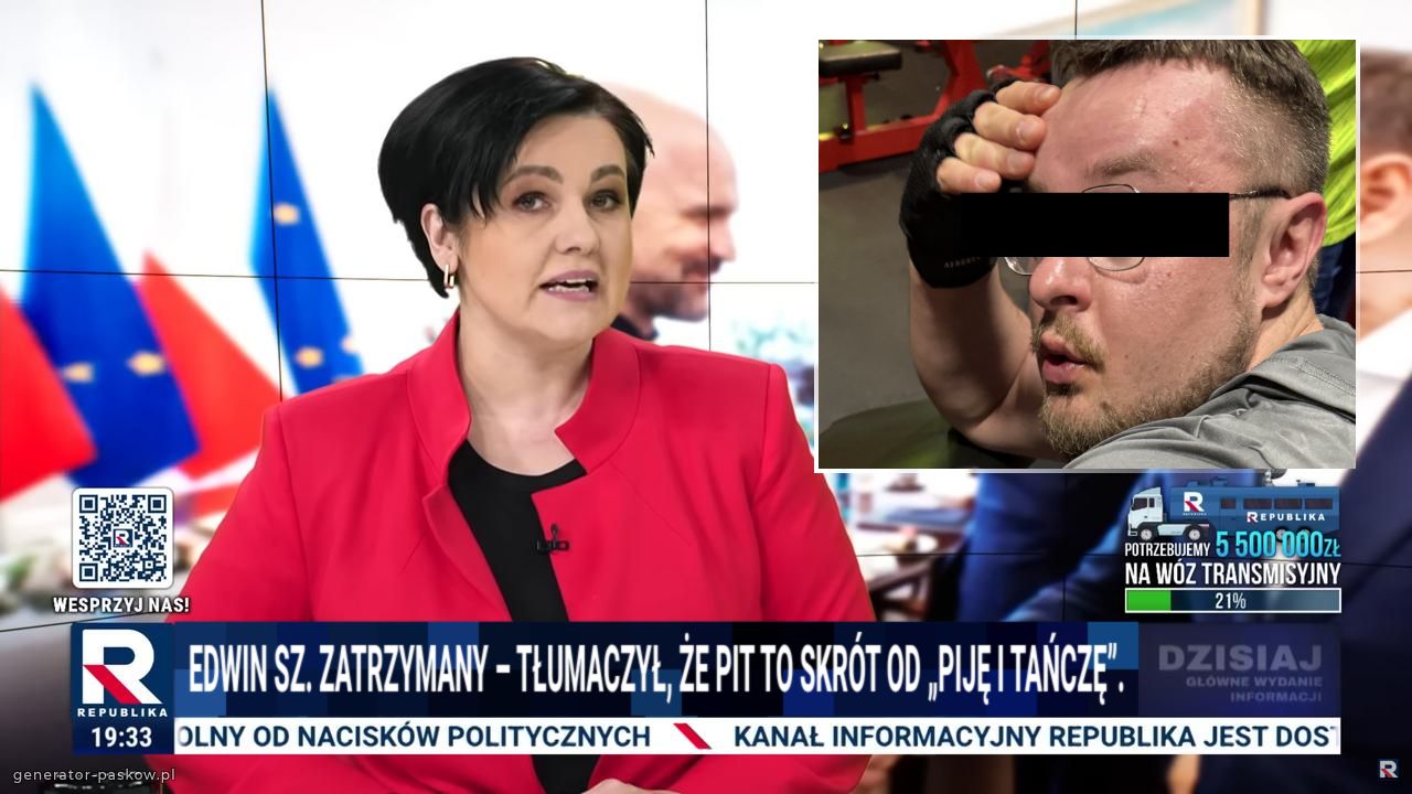 Edwin Sz. zatrzymany – tłumaczył, że PIT to skrót od „Piję i Tańczę”.