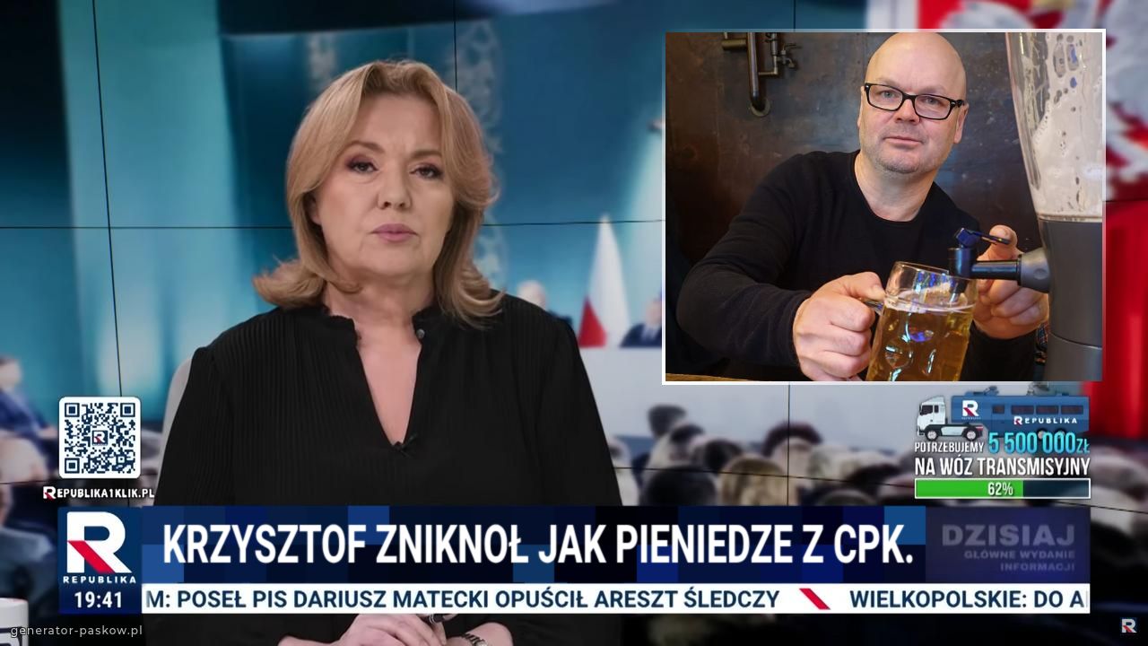  Krzysztof zniknoł jak pieniedze z CPK.