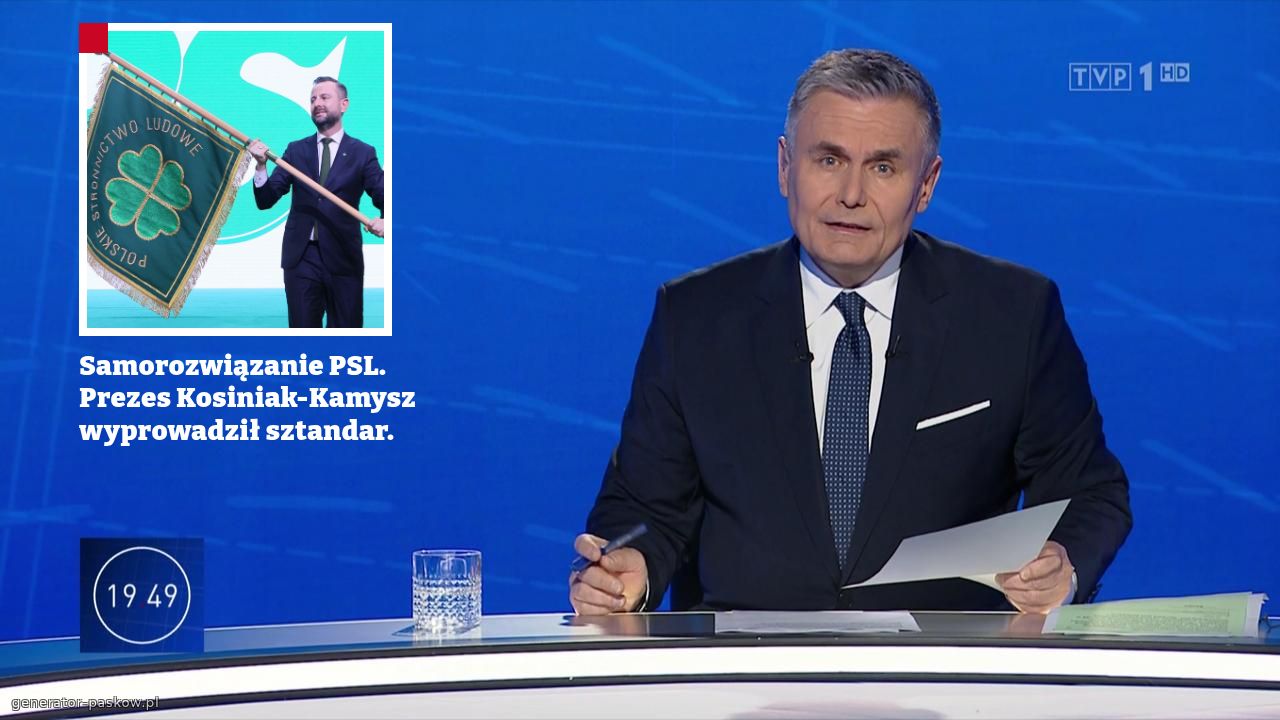 Samorozwiązanie PSL. Prezes Kosiniak-Kamysz wyprowadził sztandar.