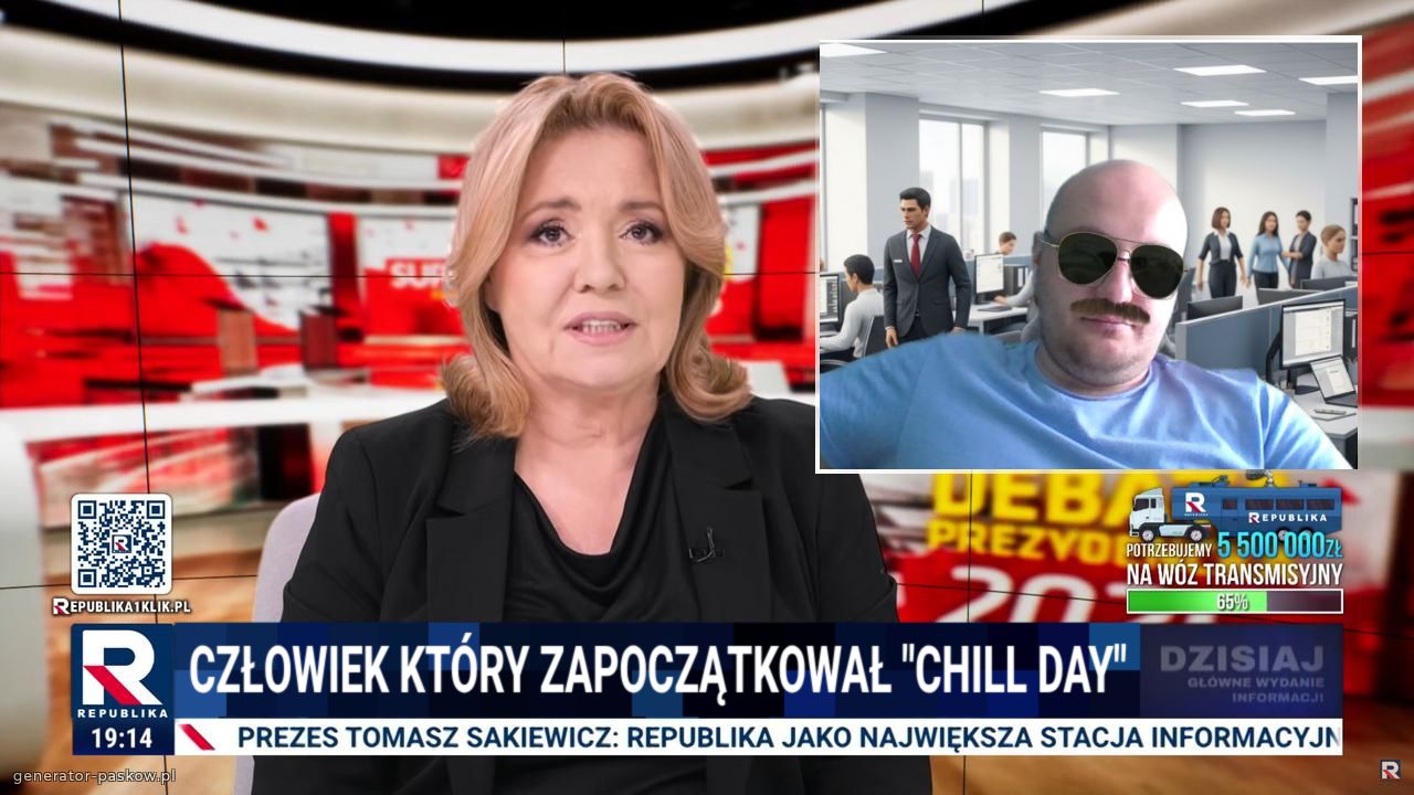 człowiek który zapoczątkował "Chill day"