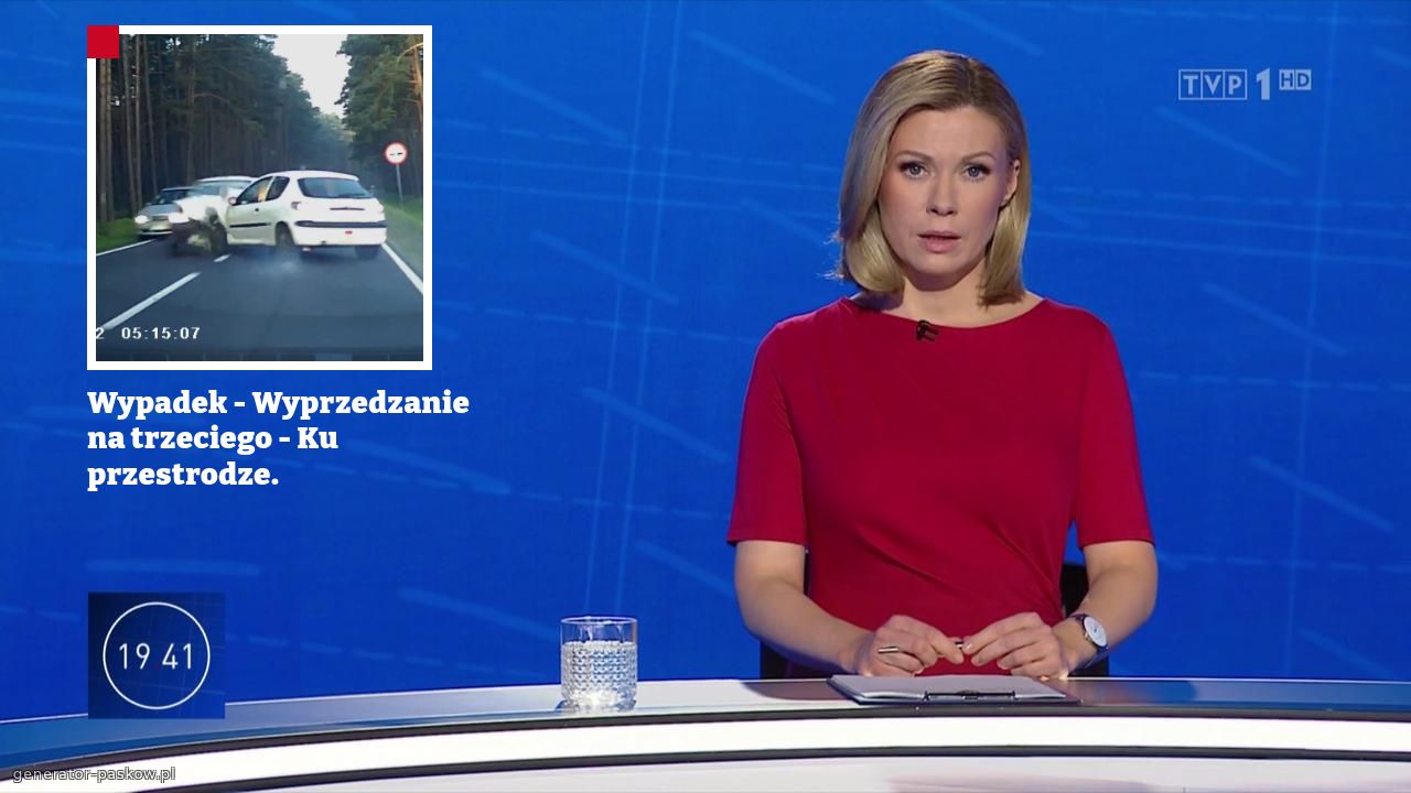 Wypadek - Wyprzedzanie na trzeciego - Ku przestrodze.