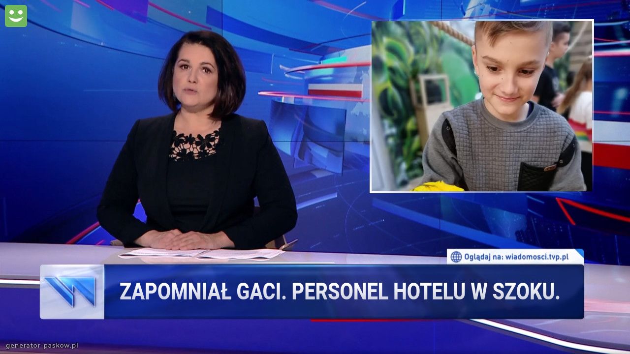 Zapomniał gaci. personel hotelu w szoku.