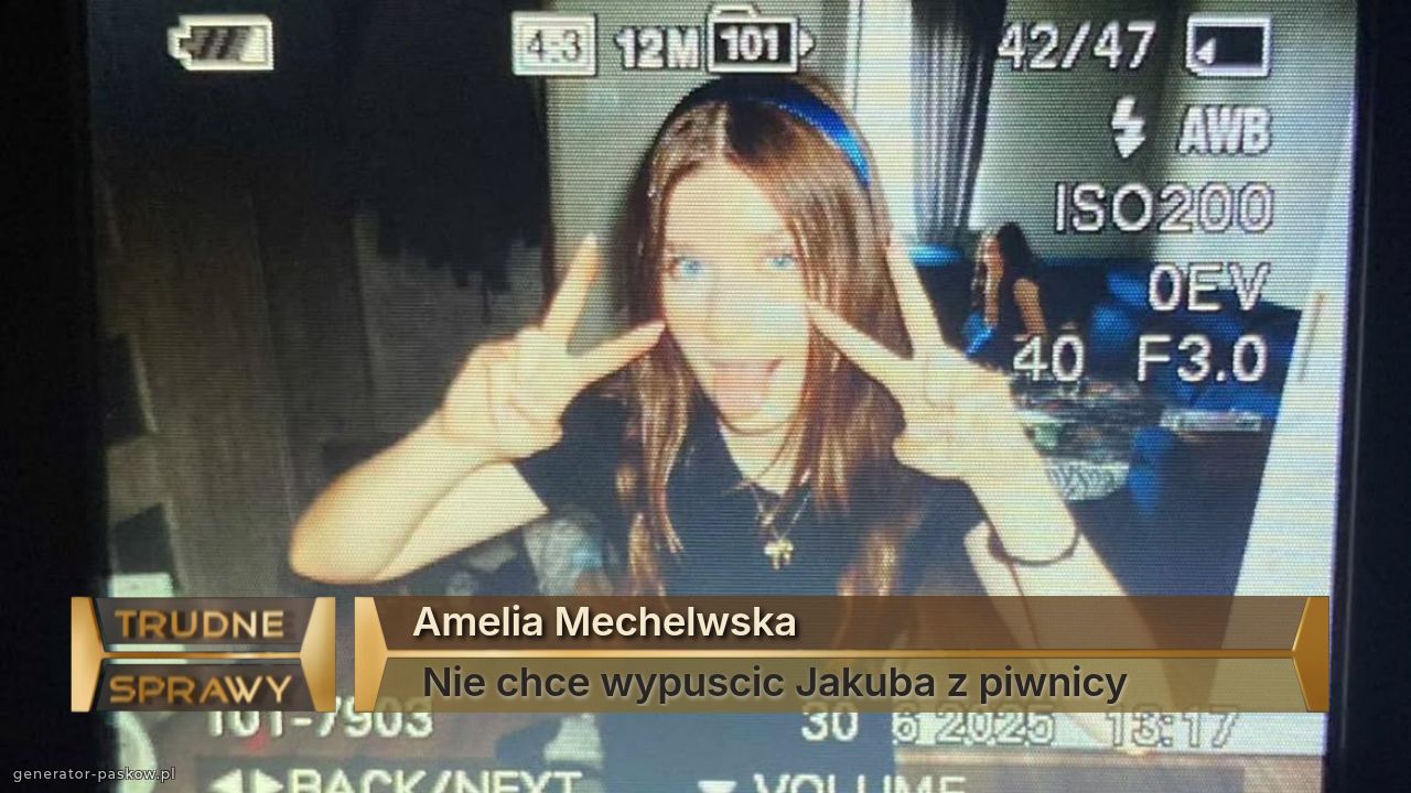 Amelia Mechelwska
 Nie chce wypuscic Jakuba z piwnicy