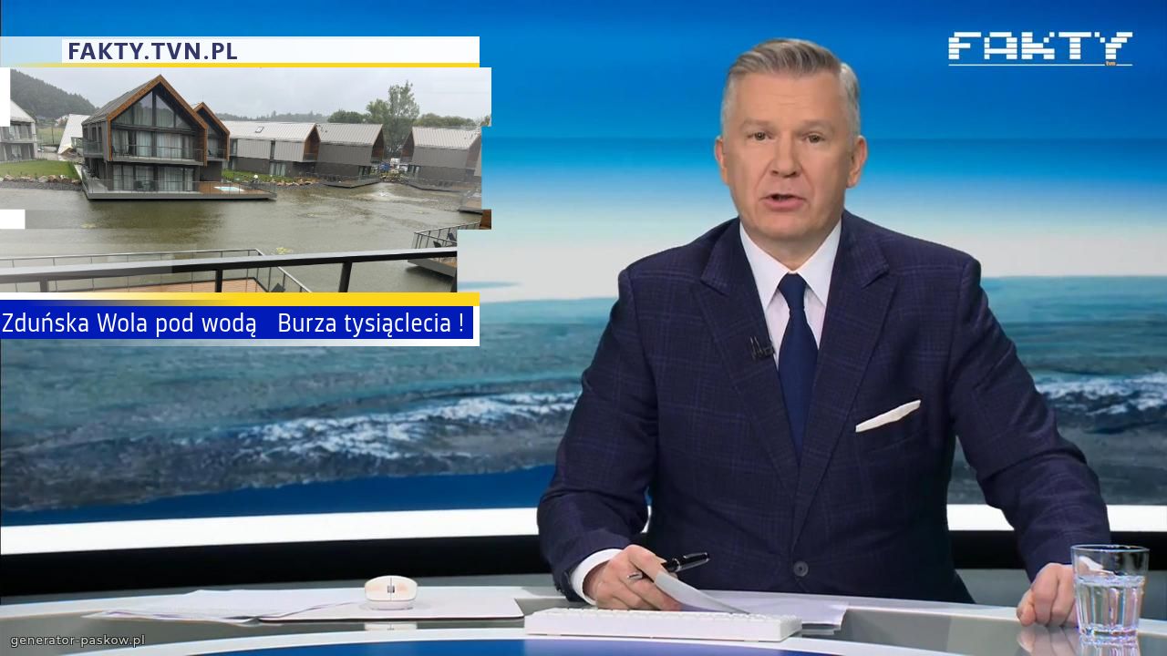 Zduńska Wola pod wodą   Burza tysiąclecia !