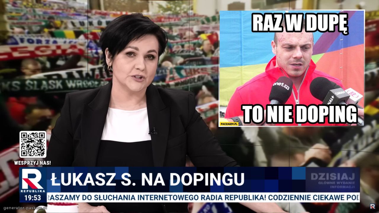 Łukasz s. Na dopingu