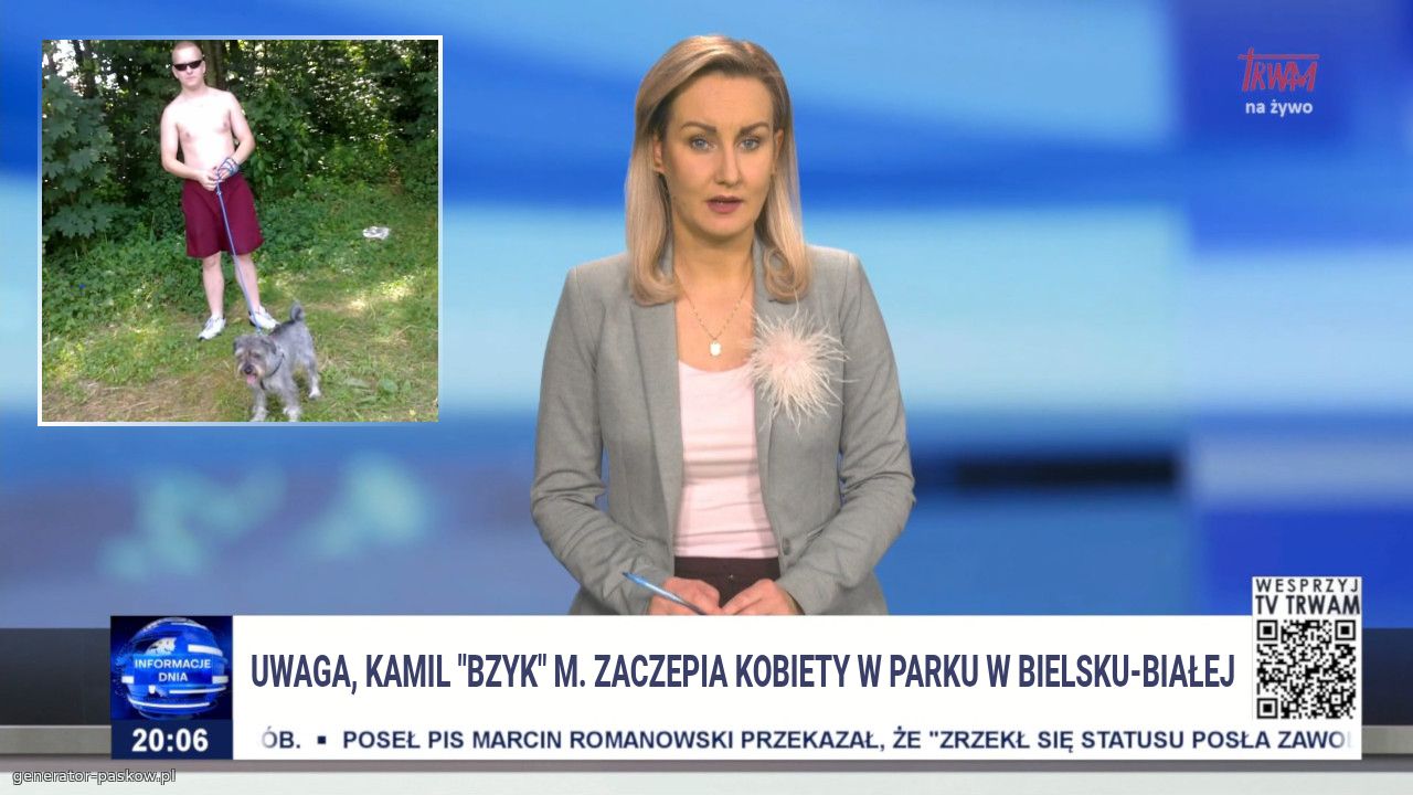 Uwaga, kamil "bzyk" m. Zaczepia kobiety w parku w bielsku-białej
