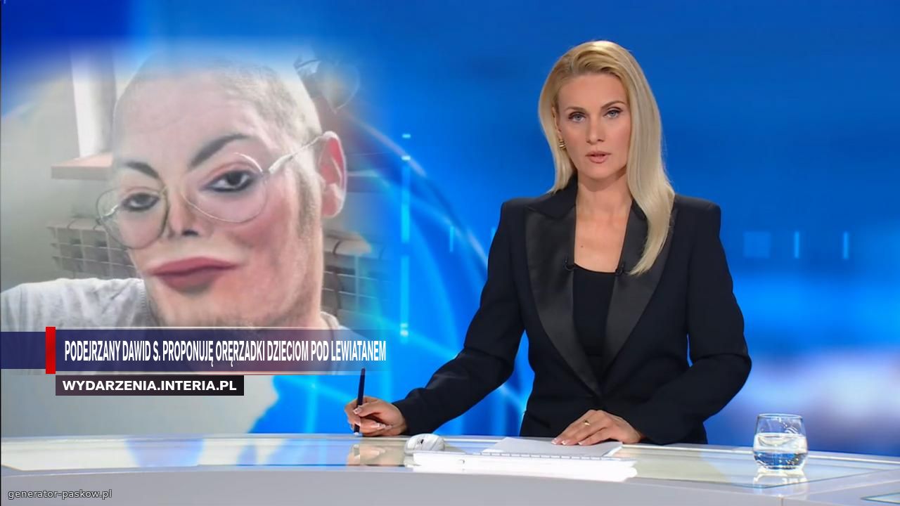Podejrzany Dawid S. Proponuję oręrzadki dzieciom pod lewiatanem