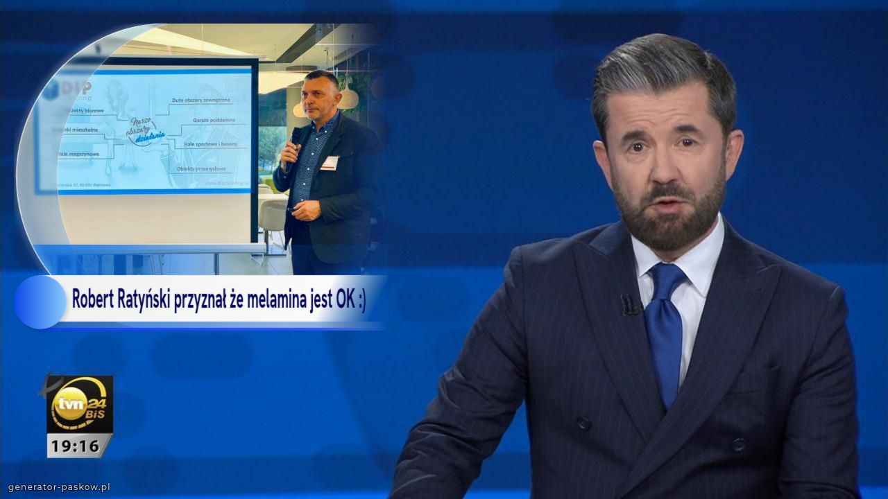 Robert Ratyński przyznał że melamina jest OK :) 