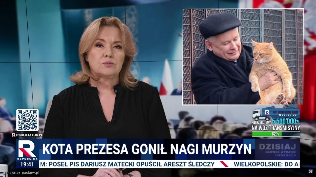 Kota prezesa gonił nagi murzyn
