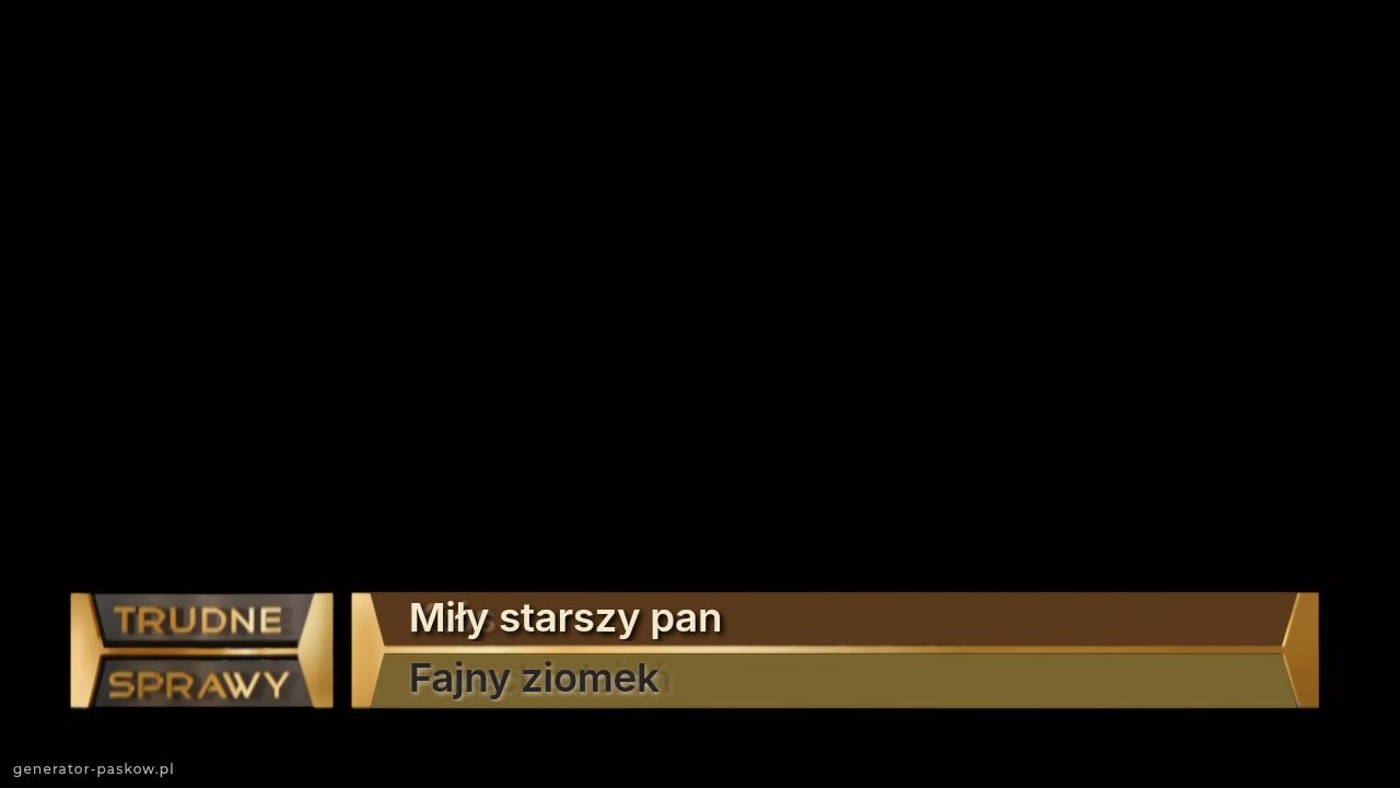 Miły starszy pan
Fajny ziomek