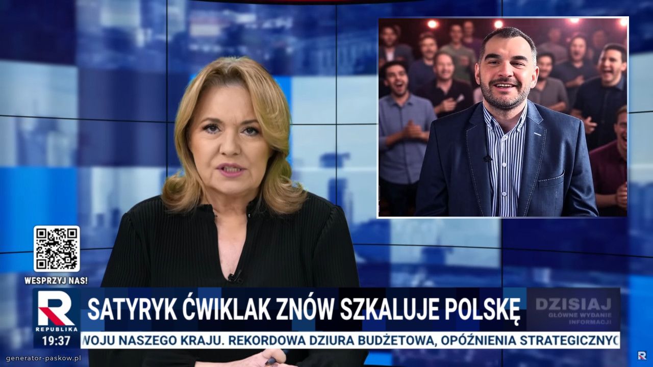Satyryk Ćwiklak Znów szkaluje polskę