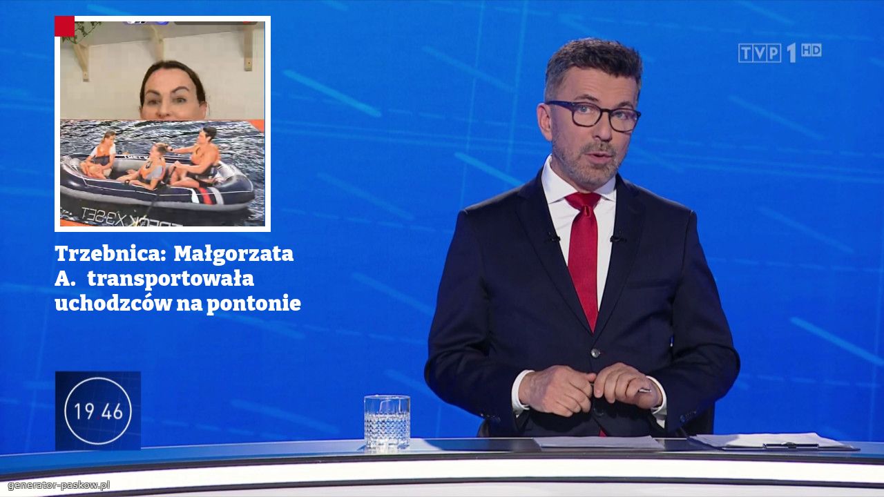 Trzebnica:  Małgorzata A.   transportowała uchodzców na pontonie 