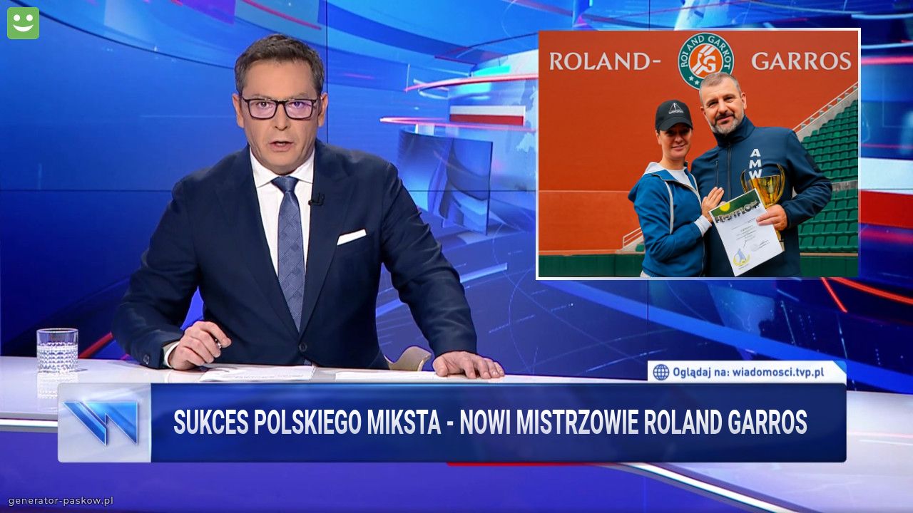Sukces polskiego miksta - nowi mistrzowie Roland Garros 