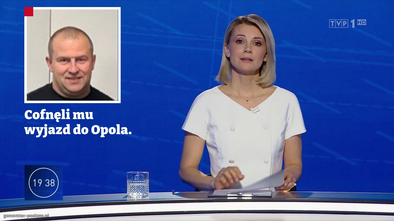Cofnęli mu wyjazd do Opola. 