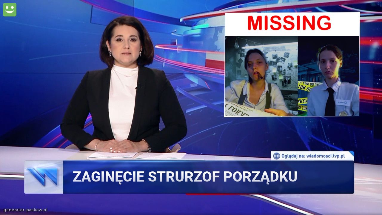zaginęcie strURZOF PORZĄDKU