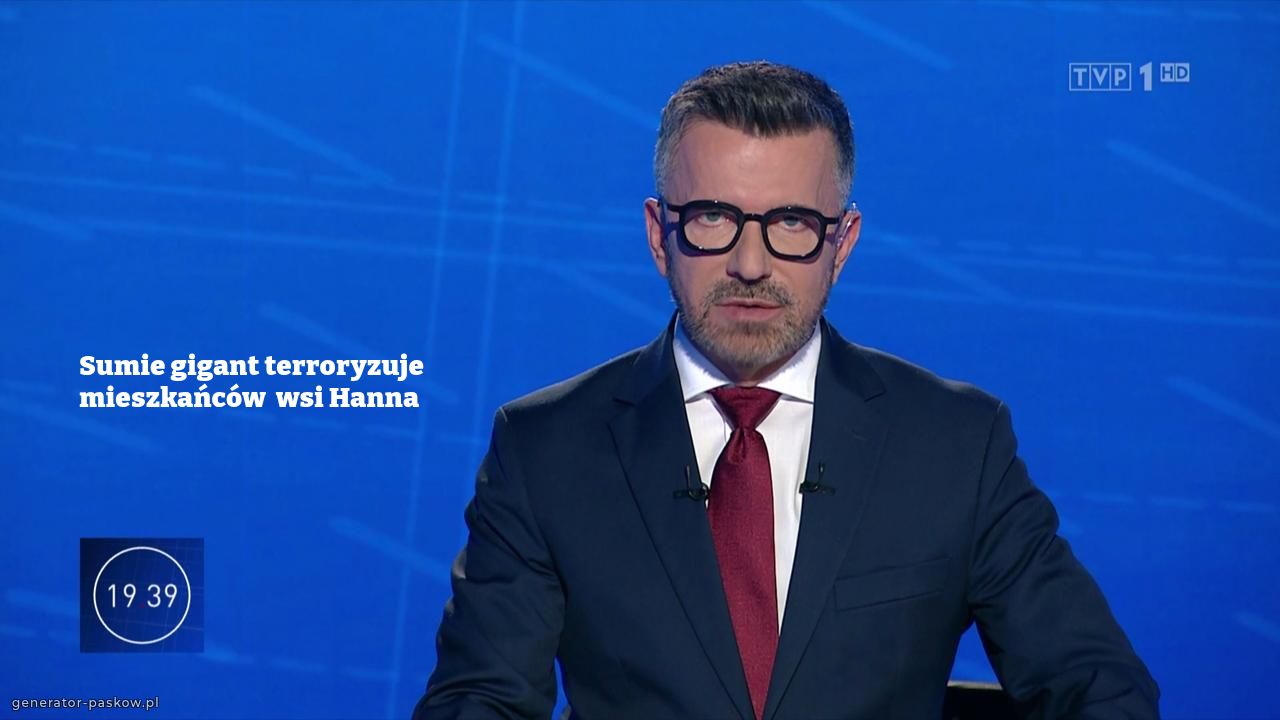 Sumie gigant terroryzuje  mieszkańców  wsi Hanna 