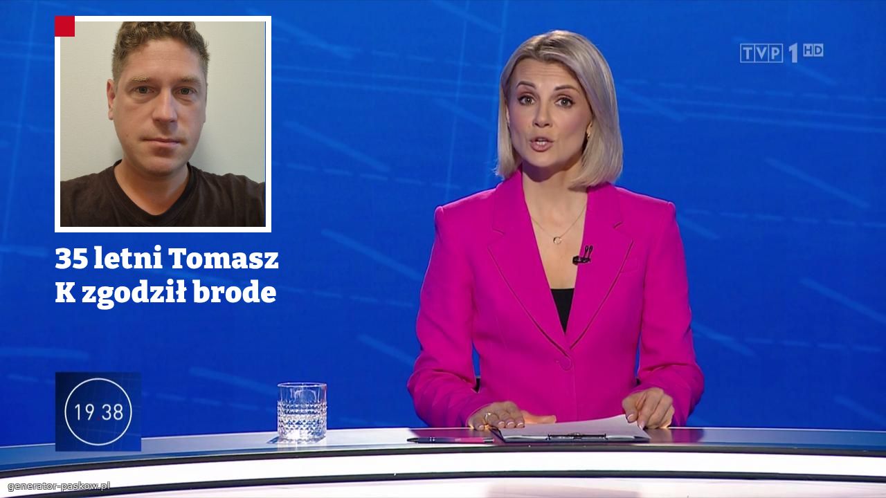 35 letni Tomasz  K zgodził brode