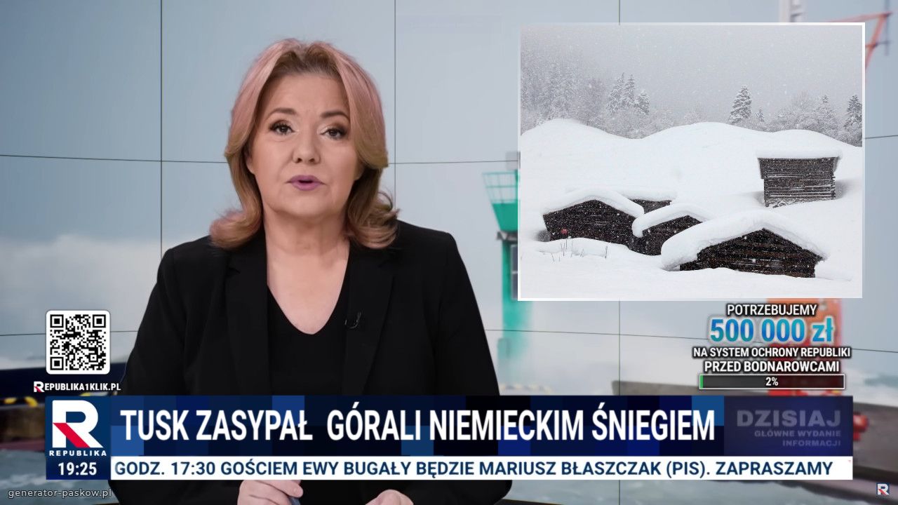 TUSK zasypał  górali Niemieckim śniegiem