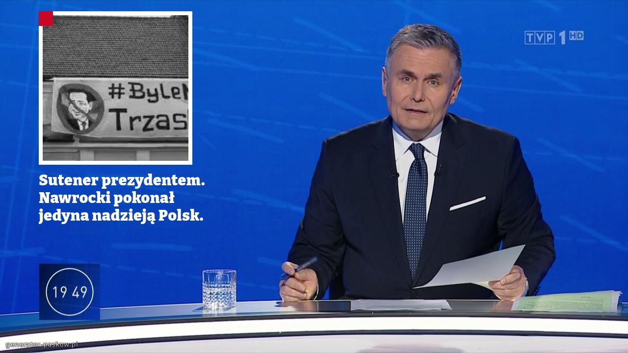 Sutener prezydentem. Nawrocki pokonał jedyna nadzieją Polsk.