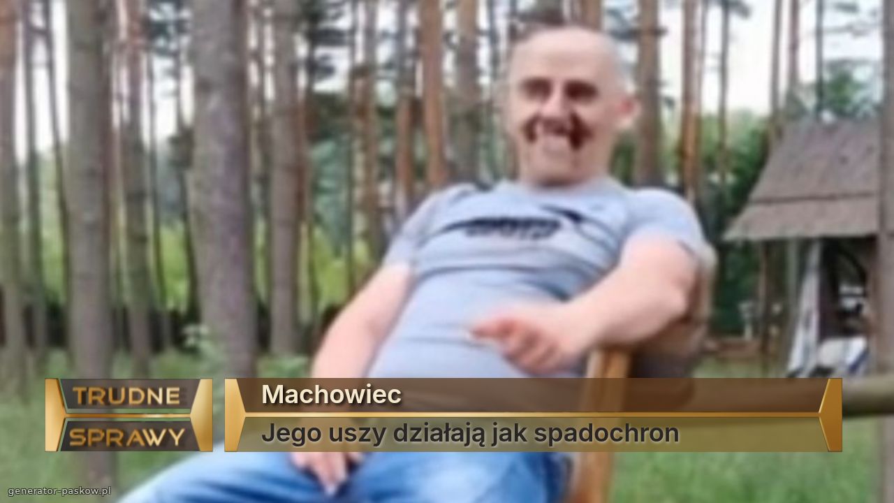 Machowiec
Jego uszy działają jak spadochron