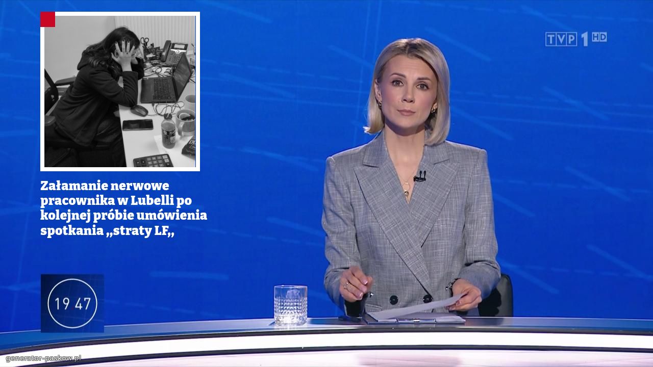 Załamanie nerwowe pracownika w Lubelli po kolejnej próbie umówienia spotkania ,,straty LF,,