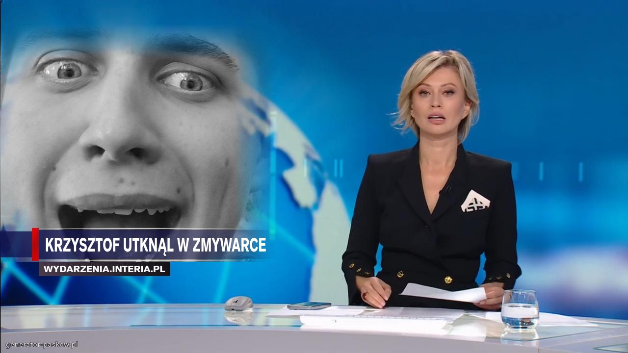 Krzysztof utknąl w zmywarce 