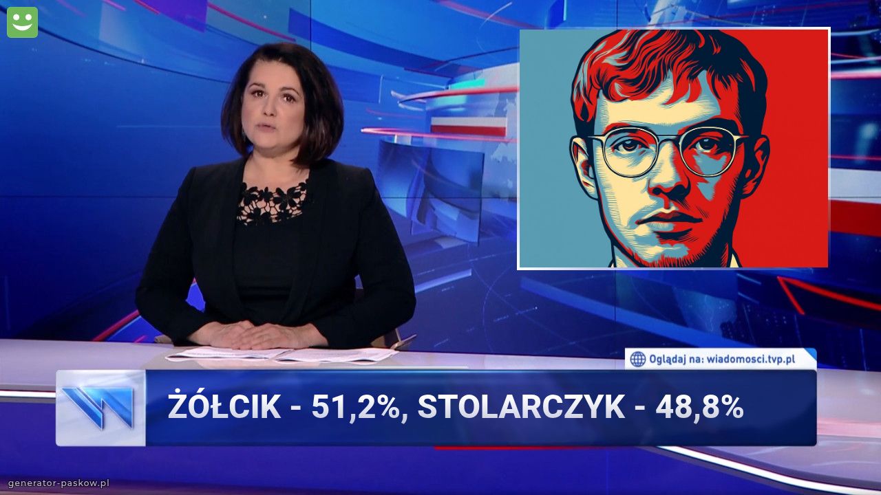 ŻÓŁCIK - 51,2%, Stolarczyk - 48,8%