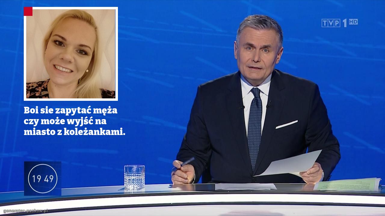 Boi sie zapytać męża czy może wyjść na miasto z koleżankami.  
