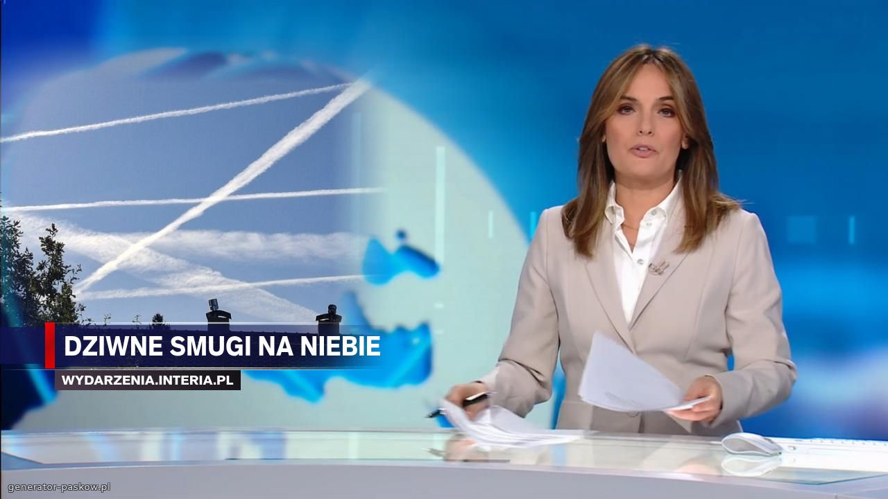 Dziwne smugi na niebie