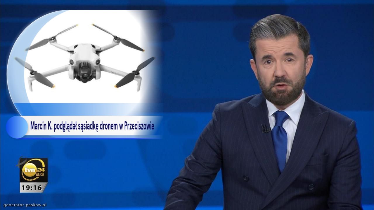 Marcin K. podglądał sąsiadkę dronem w Przeciszowie 