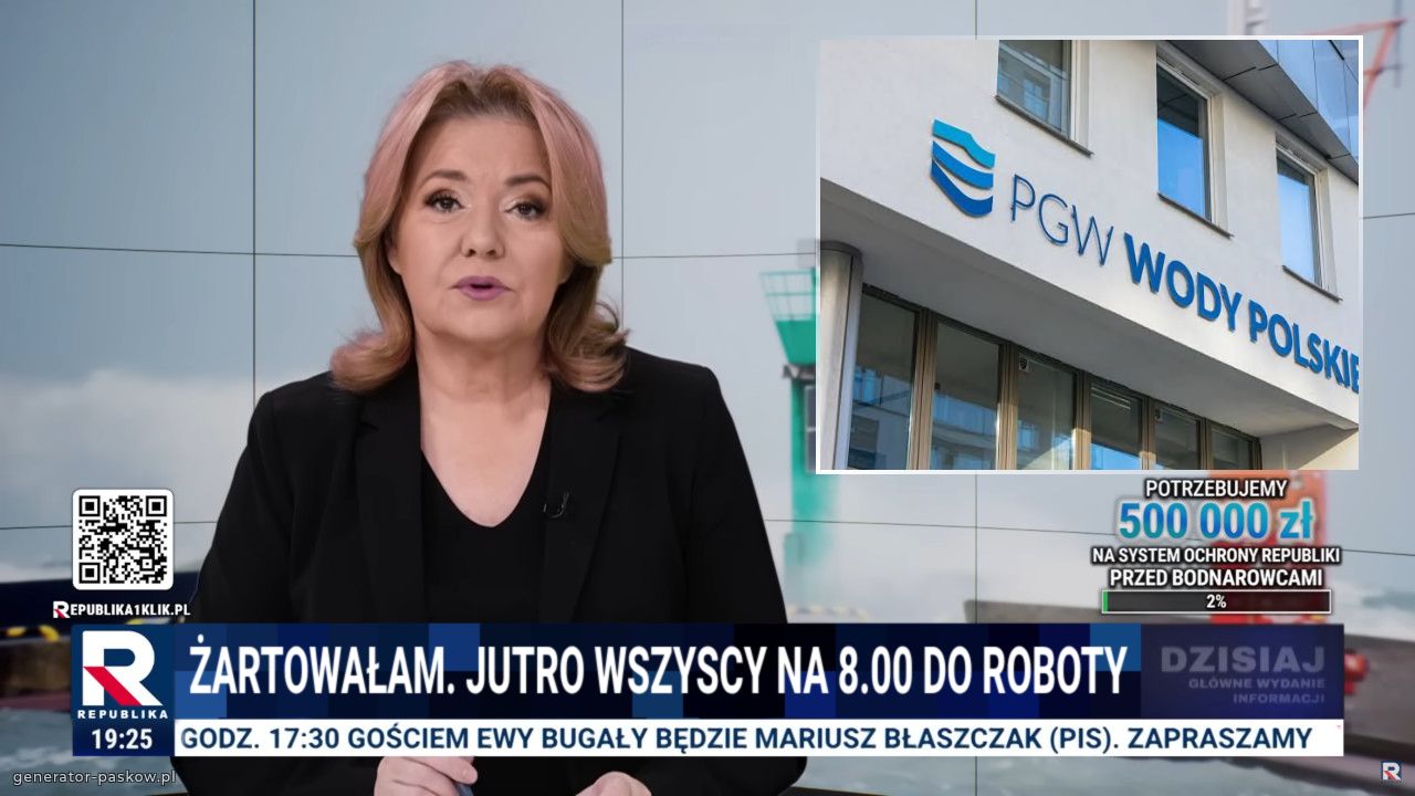 Żartowałam. Jutro wszyscy na 8.00 do roboty