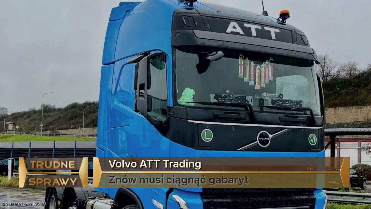 Volvo ATT Trading
Znów musi ciągnąć gabaryt