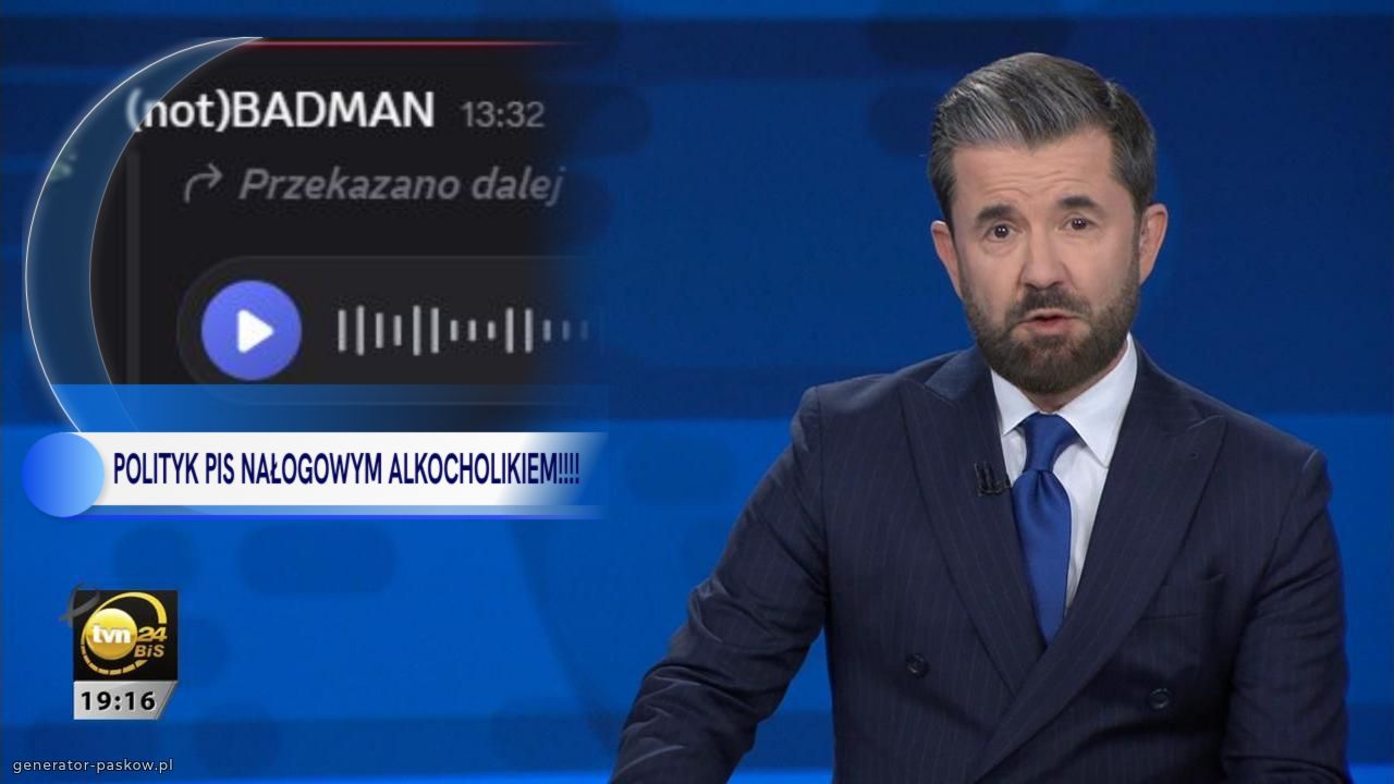 POLITYK PIS NAŁOGOWYM ALKOCHOLIKIEM!!!!