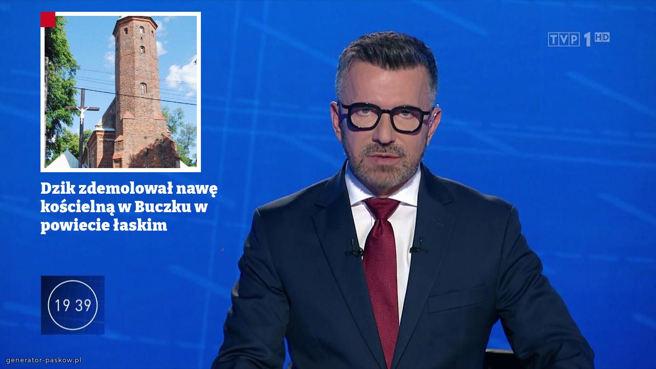 Dzik zdemolował nawę kościelną w Buczku w powiecie łaskim