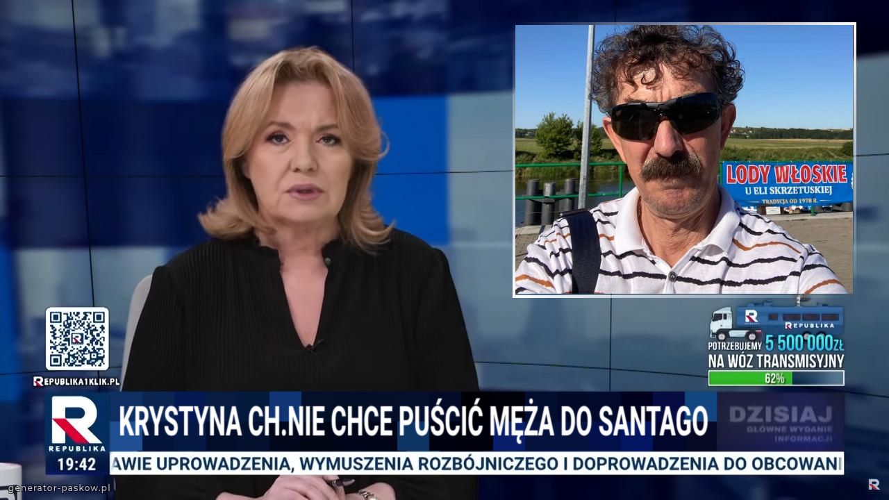 Krystyna Ch.nie chce puścić męża do santago