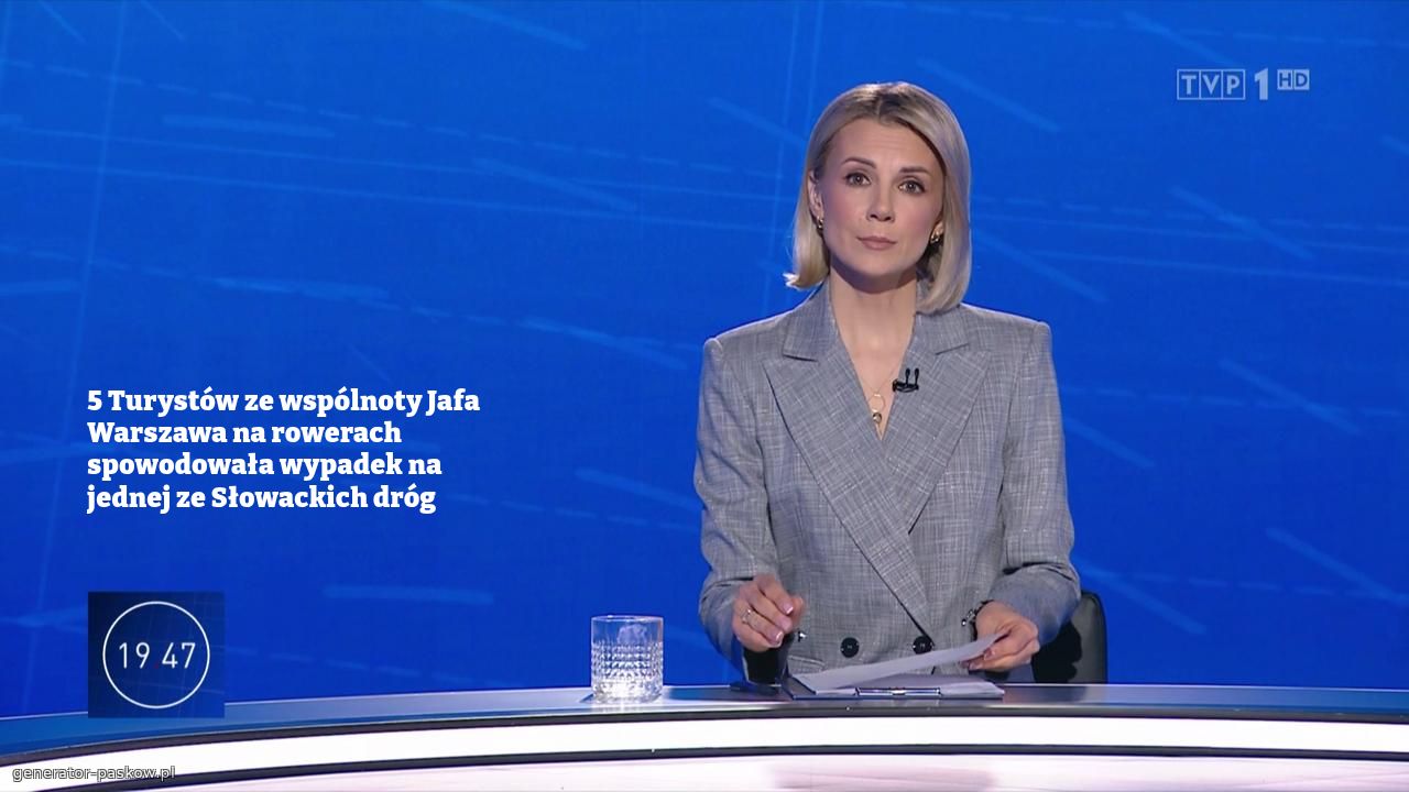5 Turystów ze wspólnoty Jafa Warszawa na rowerach spowodowała wypadek na jednej ze Słowackich dróg