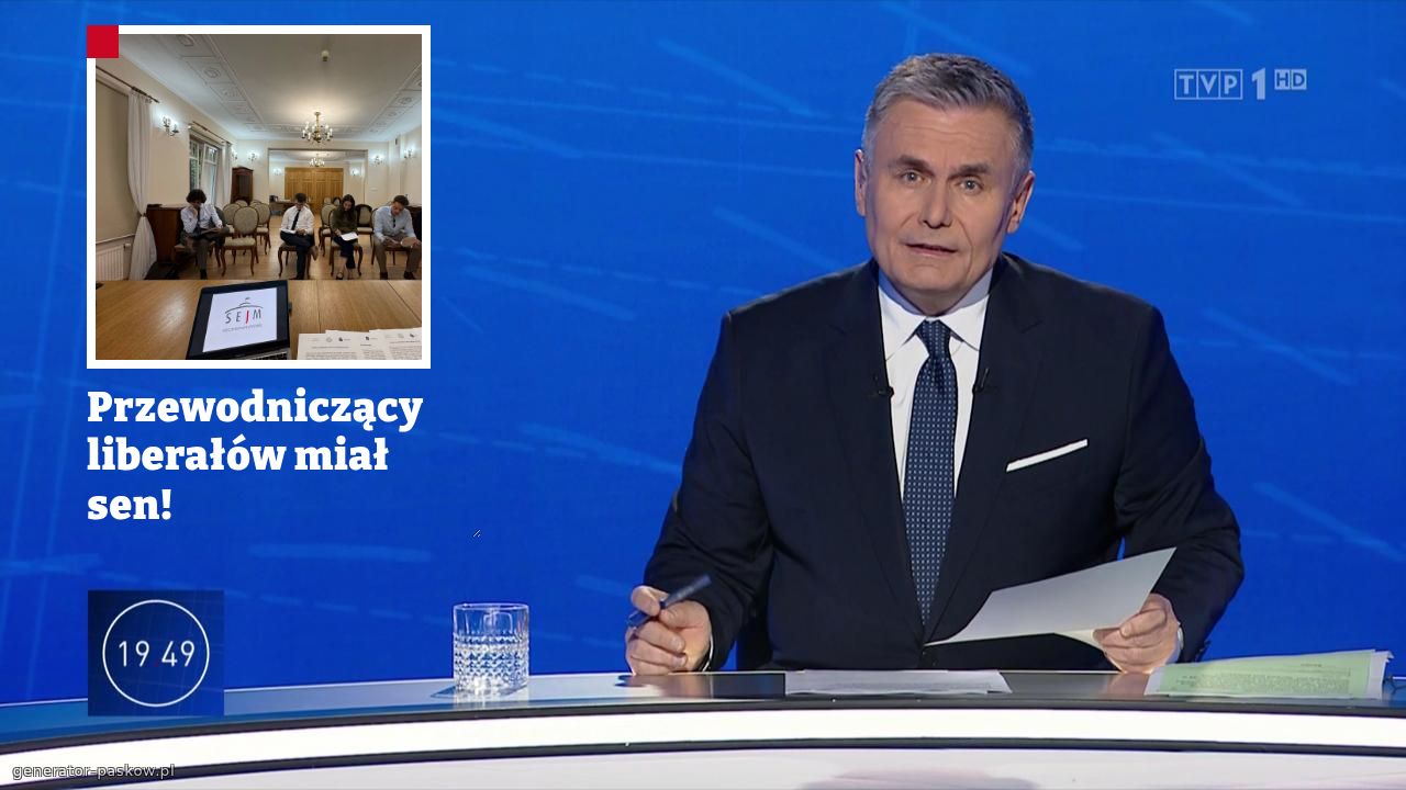 Przewodniczący liberałów miał sen!