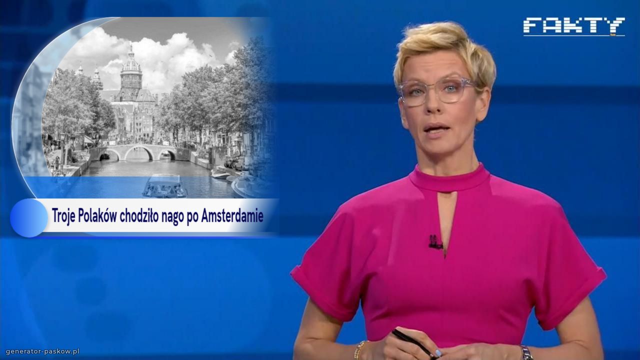 Troje Polaków chodziło nago po Amsterdamie 