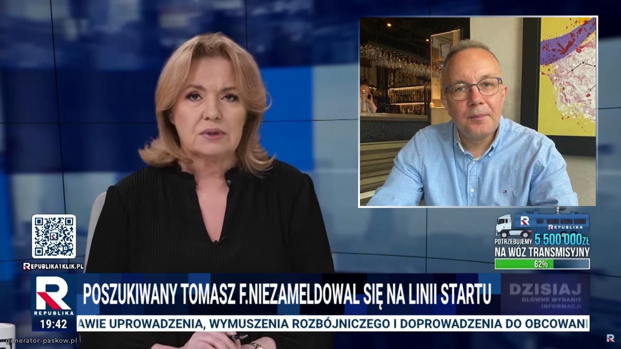 Poszukiwany Tomasz f.niezameldowal się na linii startu 