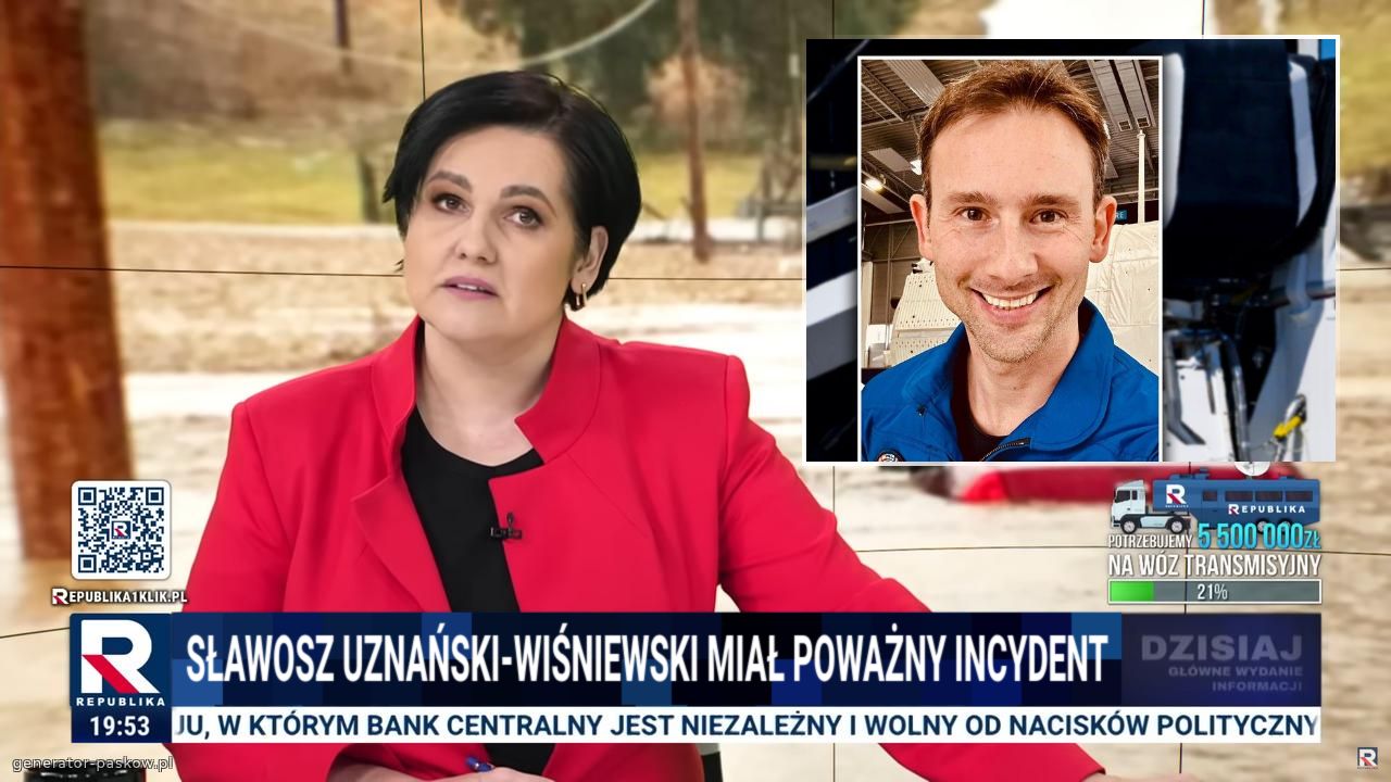 Sławosz Uznański-Wiśniewski miał poważny incydent