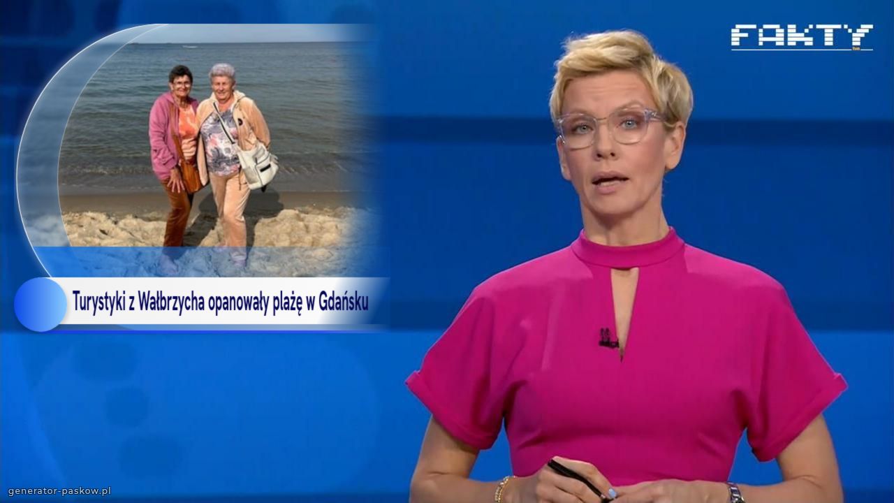 Turystyki z Wałbrzycha opanowały plażę w Gdańsku 