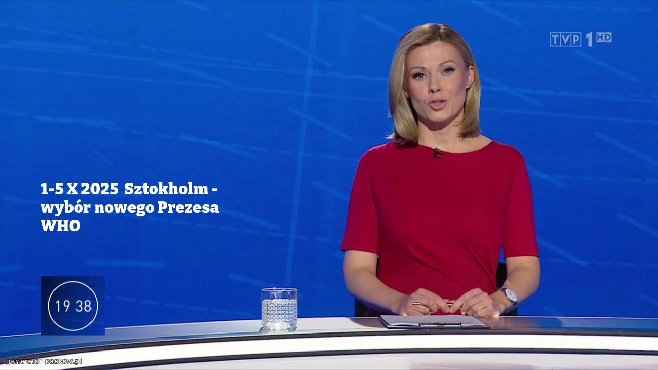 1-5 X 2025  Sztokholm - wybór nowego Prezesa WHO