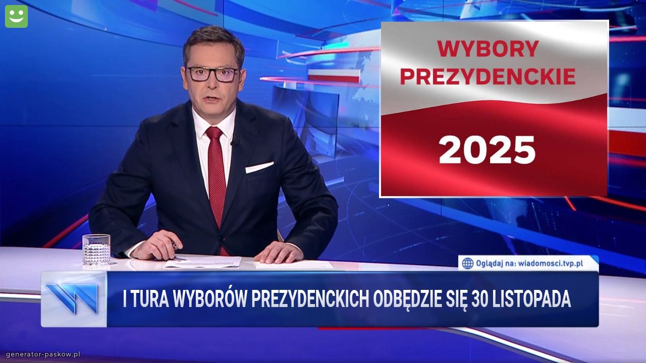 I tura wyborów prezydenckich odbędzie się 30 listopada 