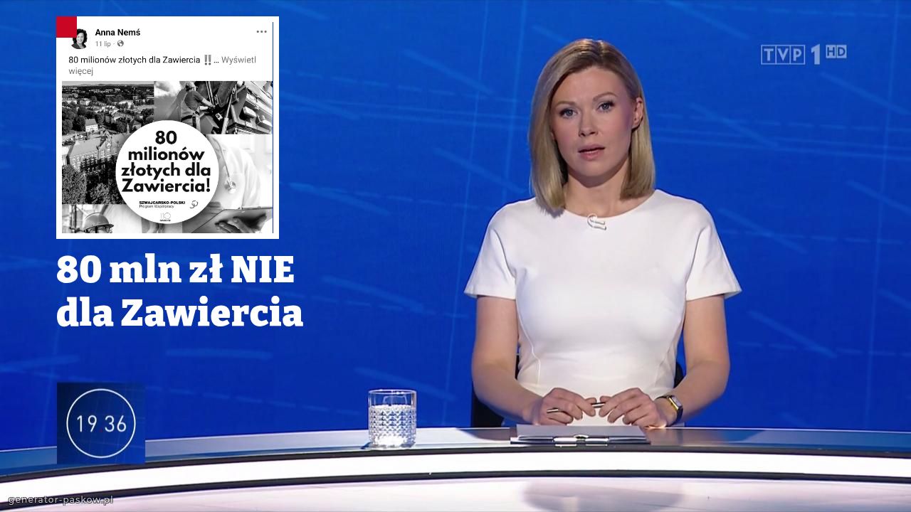 80 mln zł NIE
dla Zawiercia